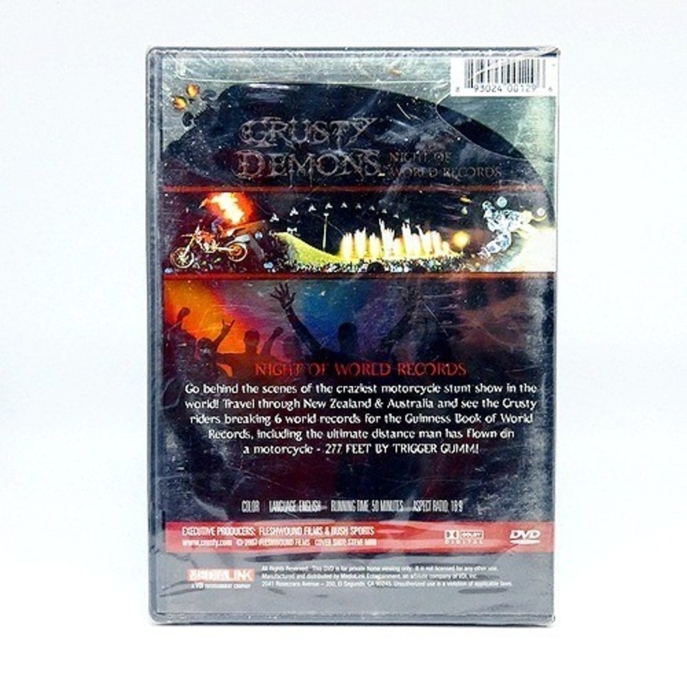 Crusty Demons Night of World Records (DVD, 2007) RARE NEW Sealed - Picture 2 of 2